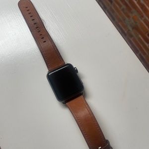 Apple Watch Series 3 with Leather Strap